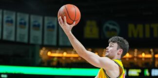 Alba-Kapitän Jonas Mattisseck beim 67:61-Hinspielsieg der Berliner gegen die Bayern (Archivbild)