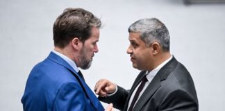 CDU und SPD einig beim Thema Mietenkataster Die Vorsitzenden der CDU-Fraktion Dirk Stettner (l) und der SPD-Fraktion Raed Saleh (r) sind sich bei vielen Gesetzesvorhaben einig. (Archivbild)