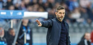 Hertha-Trainer Stefan Leitl fordert ein seriöses Saisonende. (Archivbild)