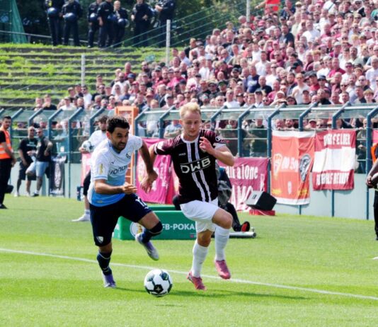 Berliner Landespokalfinale eröffnet Tag der Amateure Der BFC Dynamo lieferte in dieser Saison dem VfL Bochum einen großen Kampf. (Archivbild)