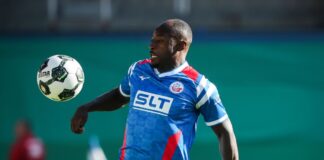 Offensivspieler Kinsombi wechselt von Hansa nach Cottbus Von der Küste in die Lausitz: Christian Kinsombi. (Archivbild)