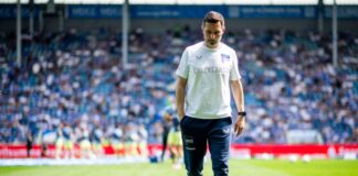 Hertha-Trainer Stefan Leitl war ob der Leistung seiner Mannschaft bedient.