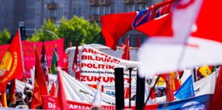Der Tag der Arbeit - ein Tag des Protests der Gewerkschaften, wie hier in Berlin.