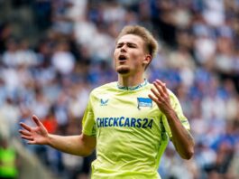 Winkler kann sich Hertha-Abgang im Sommer vorstellen Marten Winkler zieht es in die Bundesliga. (Archivbild)