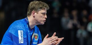 Nach Sieg in Kiel: Füchse hoffen weiter auf Platz zwei Trainer Nicolej Krickau war mit dem Sieg der Füchse Berlin in Kiel zufrieden. (Archivbild)