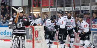 Eisbären verpflichten Torhüter Neffin aus Regensburg Torhüter Jonas Neffin (l) kommt zu den Eisbären. (Archivbild)
