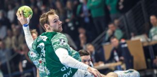 Füchse Berlin daheim nur Remis gegen Hannover Welthandballer Mathias Gidsel war einmal mehr bester Berliner Werfer (Archivbild)