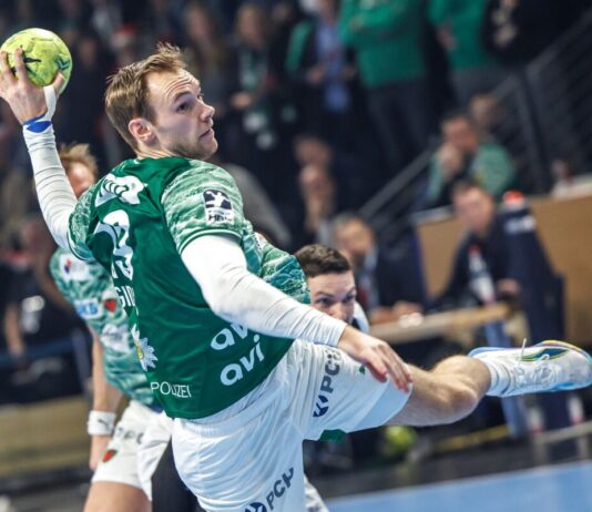 Füchse Berlin daheim nur Remis gegen Hannover Welthandballer Mathias Gidsel war einmal mehr bester Berliner Werfer (Archivbild)