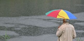 Von Starkregen spricht man, wenn in kurzer Zeit viel Regen fällt. (Symbolbild)