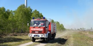 Seit Freitag ist die Feuerwehr wegen eines Waldbrandes bei Jüterbog im Einsatz. 