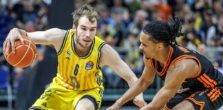 Kein Übermut bei Alba: »Kaufen können wir uns nichts» Albas Malte Delow erwartet ganz andere Bamberger im zweiten Spiel (Archivbild)