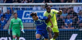Der Magdeburger Laurin Ulrich (l) erzielte nach gut einer Stunde das 1:0.