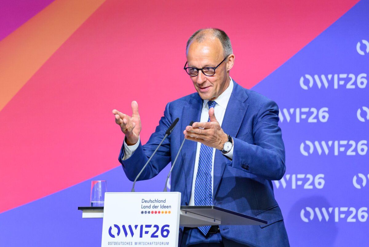 Ostdeutsches Wirtschaftsforum (OWF) Kanzler Merz richtet den Blick nach vorne.