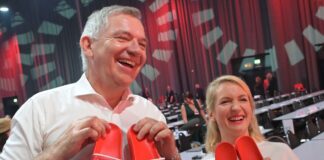 Sozialprotest und Naher Osten: Linke beginnt Parteitag Van Aken und Schwerdtner sind bald kein Führungsduo mehr.