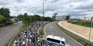 Bei der großen Fahrradsternfahrt des Allgemeinen Deutschen Fahrrad-Clubs (ADFC) Berlin können die Teilnehmer jedes Jahr auch Autobahnabschnitte befahren. (Archivbild)