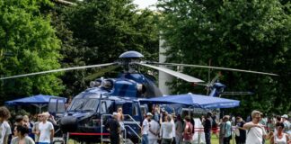 Auch ein Hubschrauber der Bundespolizei konnte besichtigt werden. 