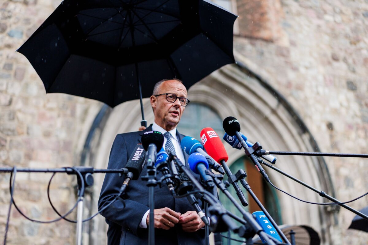 Bundeskanzler Friedrich Merz «Wir werden die Freiheit unserer Gesellschaft verteidigen», sagte Kanzler Friedrich Merz (CDU).