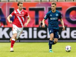 Rassistischer Vorfall: Test Cottbus gegen Halle abgebrochen Moritz Hannemann (l.) traf im abgebrochenen Test gegen den Halleschen FC.