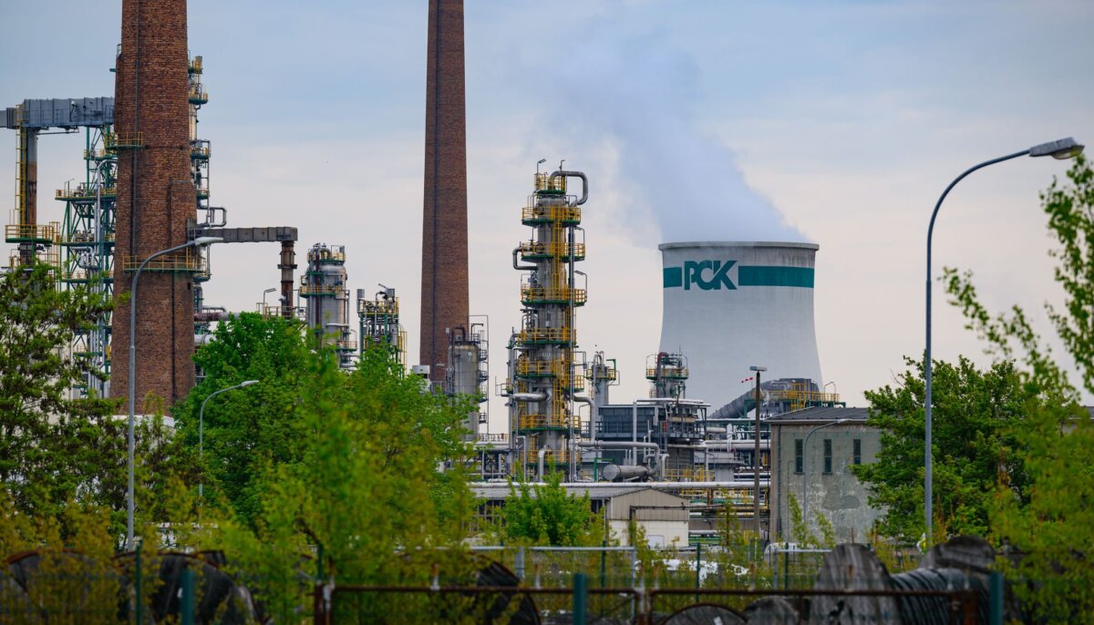 Raffinerie PCK Wie geht es weiter mit der Ölraffinerie PCK in Schwedt im Nordosten Brandenburgs? (Archivbild)