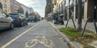 Streit um Radweg auf Kantstraße – Umwelthilfe will klagen Der Streit um den während der Pandemie errichteten Pop-up-Radweg auf der Kantstraße spitzt sich zu. (Archivbild)