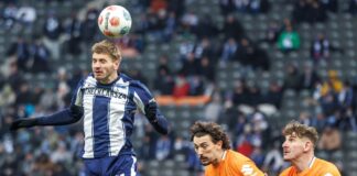 Hertha BSC bezwingt Lok Leipzig bei Ziegner-Debüt Marton Dardai (l, Hertha BSC) kam im Test bei Lok Leipzig nach einer Verletzungspause wieder zum Einsatz. (Archivbild)