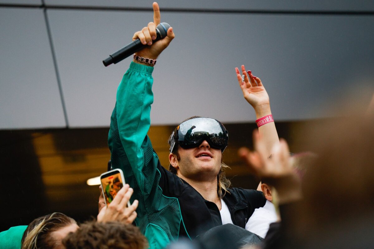 Rapper Ski Aggu Mit Skibrille und Vokuhila: Rapper Ski Aggu. (Archivbild)