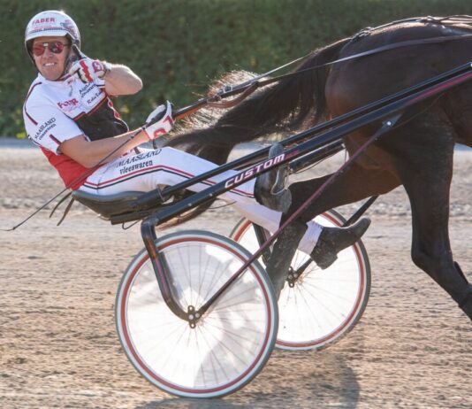 Fragolino Rosso gewinnt 131. Deutsches Traber Derby Robin Bakker fuhr seinen insgesamt siebten Derbysieg in Mariendorf ein. (Archivbild)