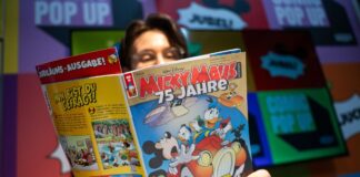 Jubel! Freu! «Micky-Maus»-Heft feiert 75 Jahre In der Jubiläumsausgabe geht es gewohnt turbulent zu.