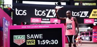 Weltrekordler Sawe sagt Marathon-Start in Berlin ab Sabastian Sawe hat seinen Berlin-Start aufgrund einer Verletzung abgesagt. (Archivbild)