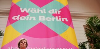 «Heul nicht»: Parlament startet überparteiliche Wahlkampagne Die Präsidentin des Berliner Abgeordnetenhauses, Cornelia Seibeld, wirbt für eine hohe Wahlbeteiligung am 20. September.