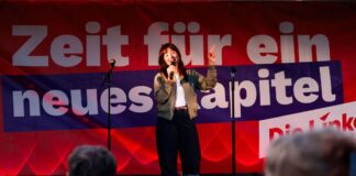 Eralp fordert Konsequenzen nach umstrittenem Rapper-Auftritt Die Berliner Linke-Spitzenkandidatin Elif Eralp kritisiert ihren Bezirksverband Neukölln wegen eines Rapper-Auftritts mit Gewaltaufrufen gegen Israel. (Archivbild)
