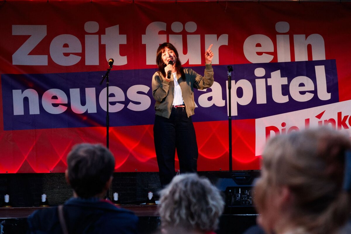 Berliner Linke-Spitzenkandidatin Eralp Die Berliner Linke-Spitzenkandidatin Elif Eralp kritisiert ihren Bezirksverband Neukölln wegen eines Rapper-Auftritts mit Gewaltaufrufen gegen Israel. (Archivbild)