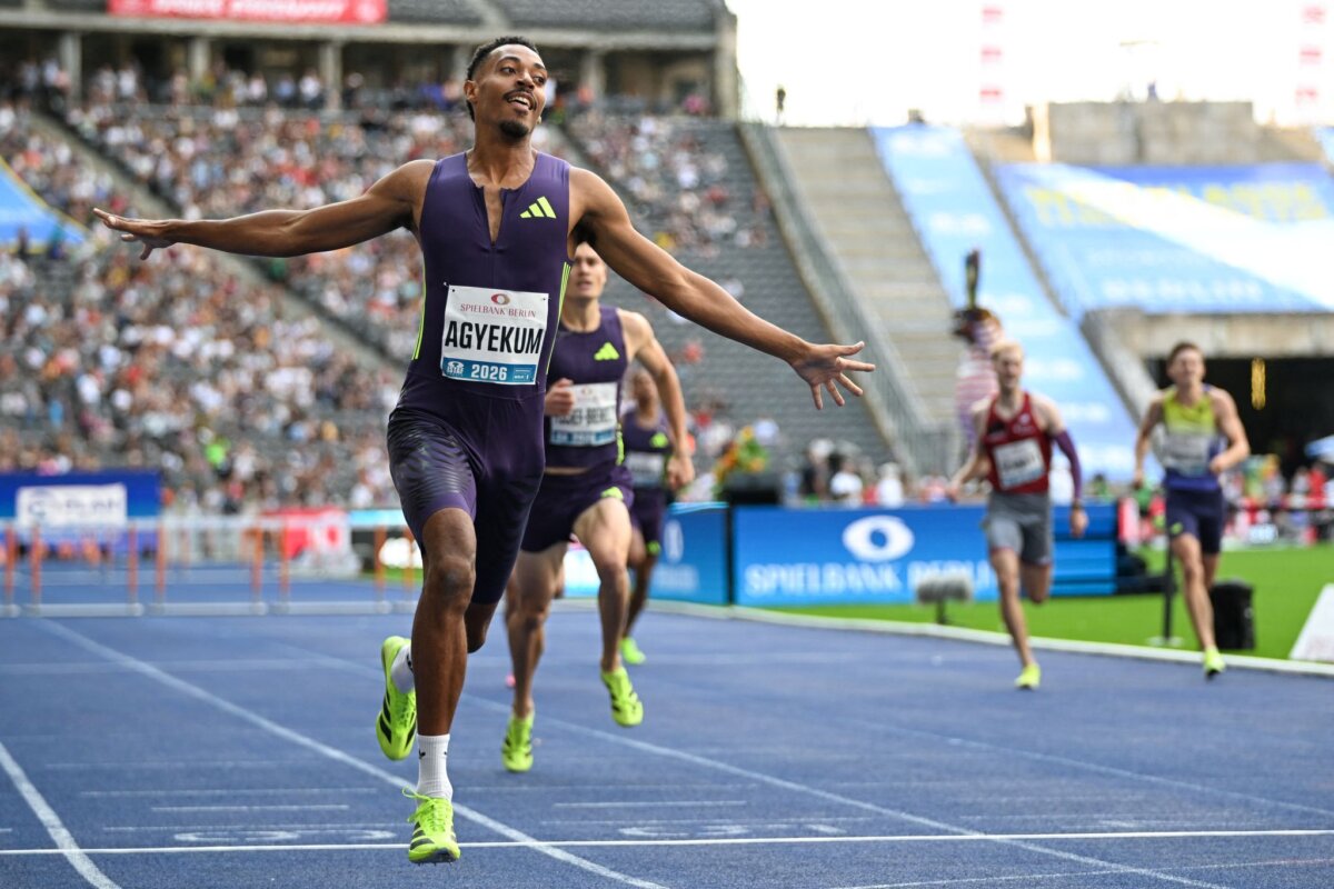 Istaf-Meeting in Berlin Emil Agyekum sicherte sich über 400 Meter Hürden den Heimsieg.