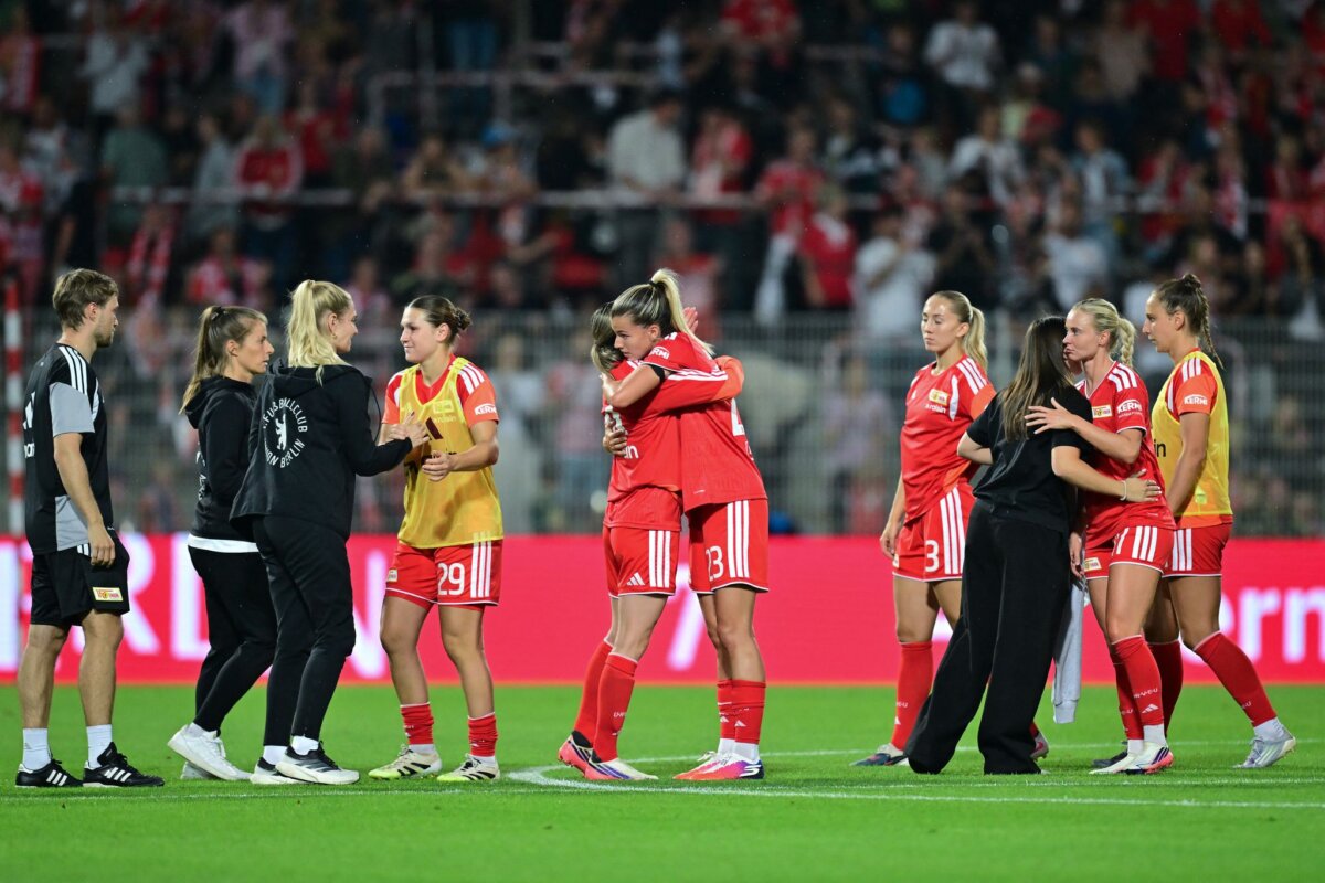 1. FC Union Berlin - Bayern München Bei den Spielerinnen von Union Berlin herrschte Ärger und Stolz.