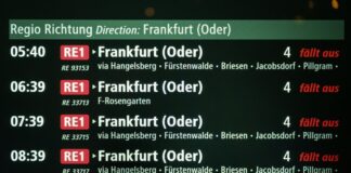 Eröffnung des neuen Bahnhofs Fangschleuse verschiebt sich Am Morgen kamen nicht wie geplant Züge am neu gebauten Bahnhof Fangschleuse südöstlich von Berlin an.