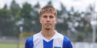 Hertha BSC verleiht Flügelspieler Christensen nach Norwegen Gustav Christensen verlässt bis mindestens Jahresende die Hertha. (Archivbild)