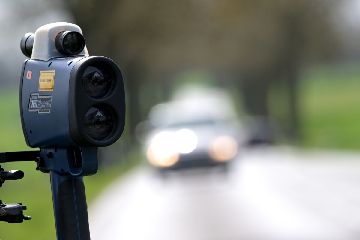 Geschwindigkeitskontrollen Die Polizei kontrollierte die Geschwindigkeit von 535.000 Fahrzeugen (Archivbild)