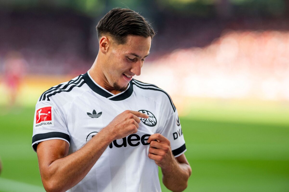 1. FC Union Berlin - Eintracht Frankfurt Drei Tore zum Saisonauftakt: Younes Ebnoutalib ist der Eintracht-Mann des Spiels.