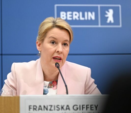 «Schädlich» für Berlin: Giffey strikt gegen Enteignungen Die SPD-Politikerin Franziska Giffey ist seit 2023 Berliner Wirtschaftssenatorin. (Archivbild)