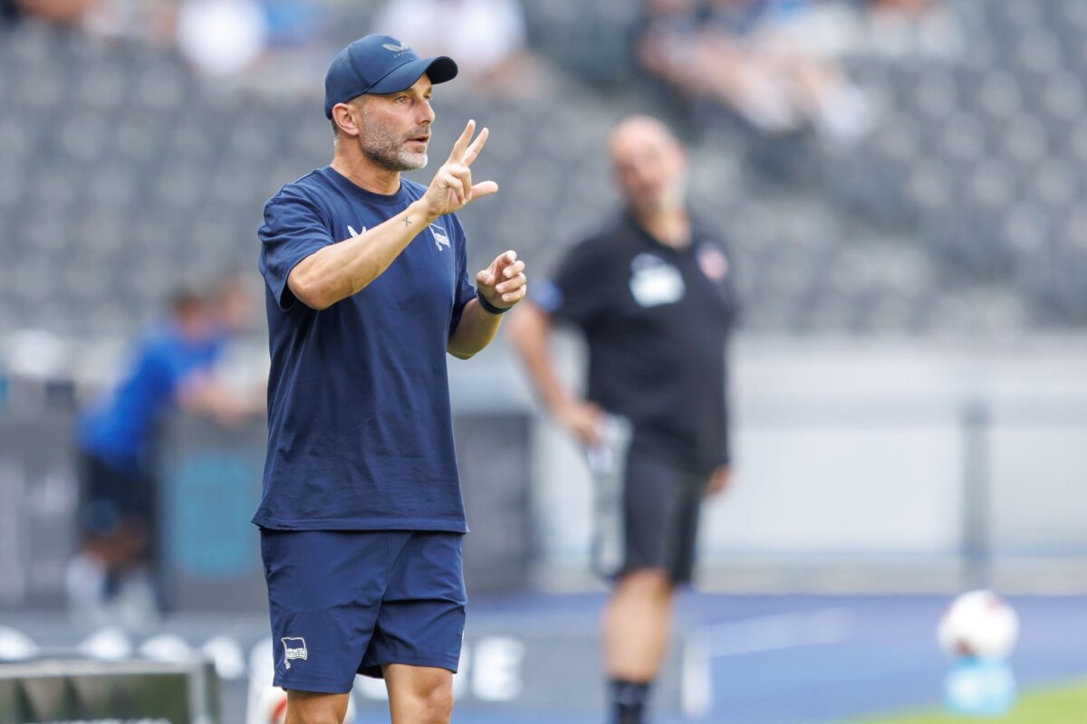 Hertha BSC - 1. FC Heidenheim Hertha-Trainer Stefan Leitl will den dritten Sieg in der Liga. (Archivbild)