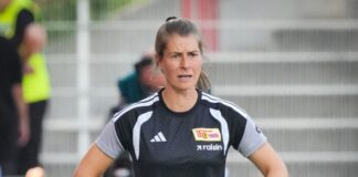 Union-Trainerin Eta setzt gegen Bayern auf die Fans Trainerin Eta ist bei ihrem Debüt bei den Union-Frauen gleich gefordert. (Archivbild)