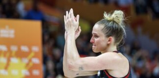 «Macherinnen» in Tränen: Was vom Basketball-Fest bleibt Die deutsche Topspielerin Leonie Fiebich vergoss nach Platz vier Tränen.