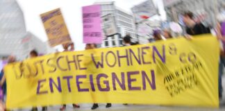 Initiative macht Druck auf Linke bei Enteignungs-Frage Die Initiative «Deutsche Wohnen & Co. enteignen» fordert von der Linke, das Thema in den Koalitionsvertrag aufzunehmen. (Archivbild)