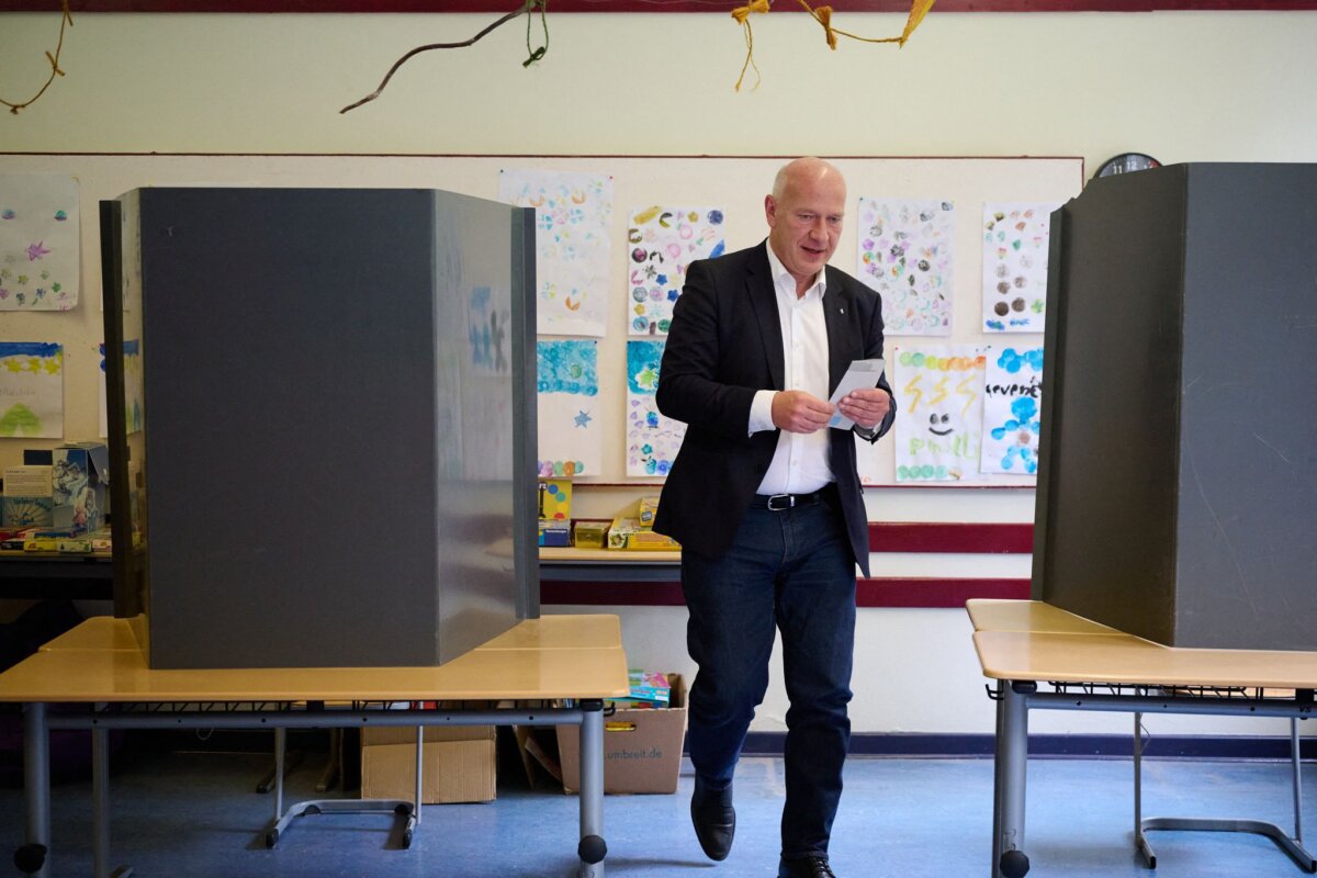 Abgeordnetenhaus-Wahl in Berlin - Stimmabgabe Wegner Kai Wegner trat mitten im Wahlkampf als CDU-Spitzenkandidat zurück und übergab an Stefan Evers.