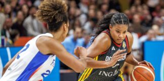 Frankreich zu stark: Basketballerinnen bei WM um Bronze Sabally hatte Mühe, offensiv Akzente zu setzen.