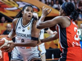 «Durch den Monsun»: Basketballerinnen trotzen Widerständen Nyara Sabally zeigte gegen Japan ihren Wert für das deutsche Team.