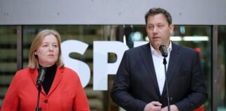 SPD-Spitze an Linke: Antisemitismus nicht mit uns Die SPD-Vorsitzenden Bas und Klingbeil nehmen die Linke in die Pflicht.