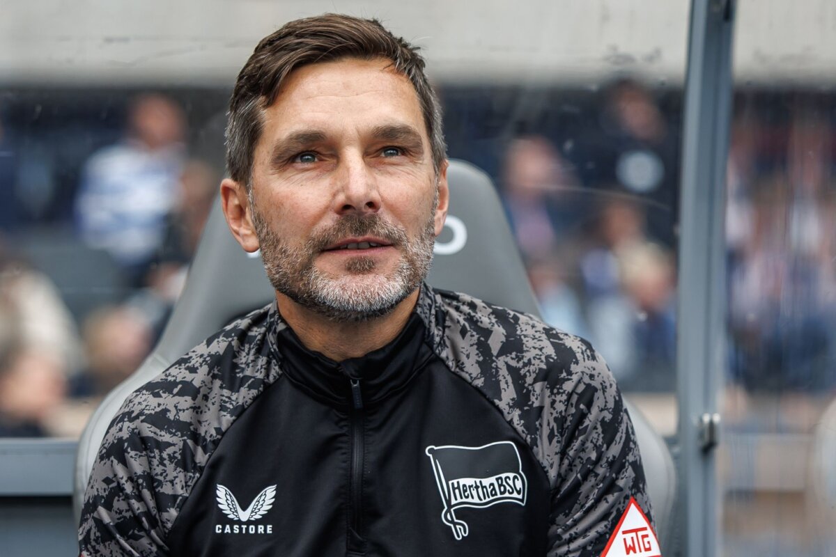 Hertha BSC - SpVgg Greuther Fürth Trainer Stefan Leitl und Hertha BSC sind in dieser Zweitliga-Saison noch ungeschlagen. (Archivbild)