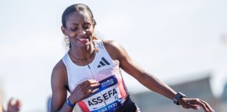 Tigst Assefa wurde nach der Verletzung beim Berlin-Marathon operiert.