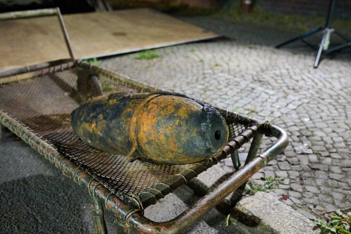 Weltkriegsbombe aus Neukölln wird am Donnerstag gesprengt Die Bombe ist gut 100 Kilogramm schwer. (Archivbild)